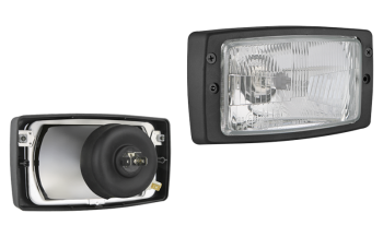 Headlamp, H4 type, with frame (lights: passing, driving, position) Headlamp, H4 type, with frame (lights: passing, driving, position)