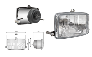 Headlamp insert, H4 type (lights: passing, driving)