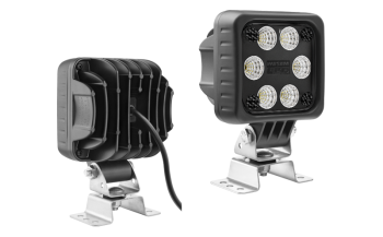 LED work lamp with omega bracket and cable