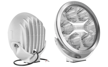 LED driving lamp in white housing (reference mark 50)