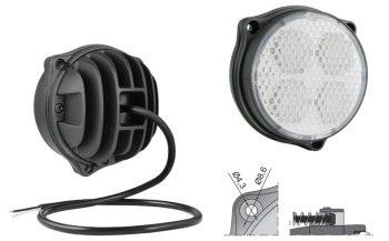 LED work lamp with cable (3 bolt version)