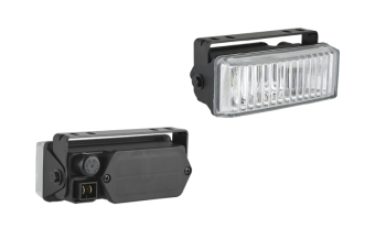 Halogen fog light with built-in AMP Faston connector