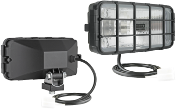 without bulbs, stone guard, cable 0,35 m, AMP Faston connector