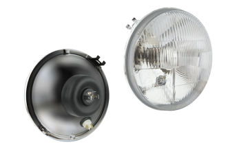 Headlamp insert for Fiat 600, R2 type (lights: passing, driving, position)