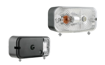 Front lamp with bottom mount - right (lights: position, front-side direction indicator)