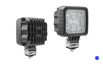 LED special lamp with built-in AMP Faston connector - blue