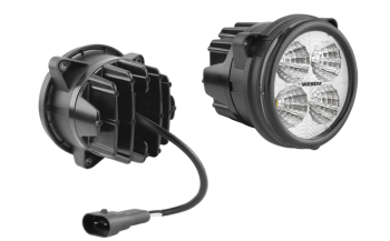 LED work lamp with cable and HB3 2P Cap connector (3 screw version)