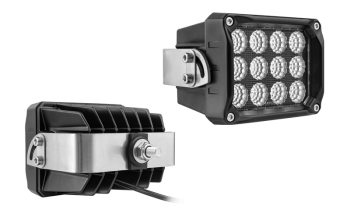 LED work lamp with rear mounting and cable