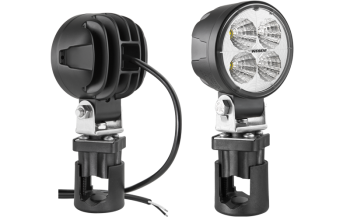 LED work lamp with CAR2 holder and cable