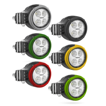 CRV2-FF 60° LED work lamps with side mount