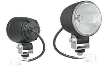 Halogen driving light with cable and AMP Faston connector