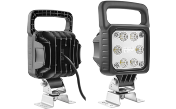 LED work lamp with omega bracket and cable