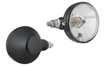 Headlamp, H4/R2 type in metal housing - left (lights: passing, driving, position)