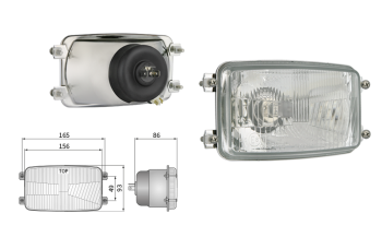 Headlamp insert, H4 type (lights: passing, driving, position)