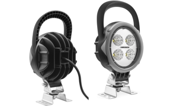 LED work lamp with omega bracket and cable