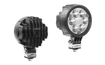 LED work lamp with built-in Deutsch DT04-2P connector - blue