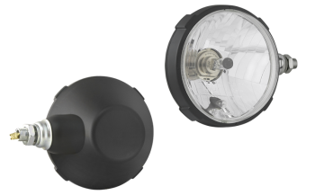 Headlamp, H4/R2 type in plastic housing - right (lights: passing, driving, position)