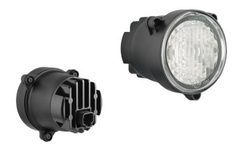 LED work lamp with built-in Deutsch DT04-2P connector (3 screw version)