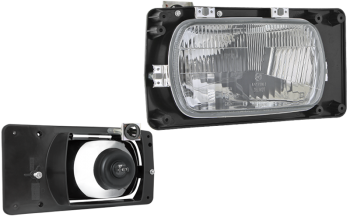 Headlamp, H4 type - right, for electric levelling motor (lights: passing, driving)