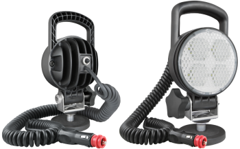 beam angle 58°, 1000lm - LED module 12V-24V, spiral cable 8 m, cigarette lighter plug, handle
