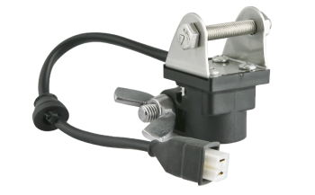 Tube clamp adapter with AMP Faston connector