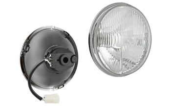 Hermetic headlamp insert Ø178, H4 type (lights: passing, driving)