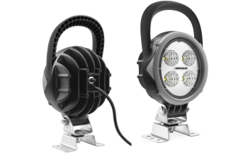 LED work lamp with omega bracket, cable and switch