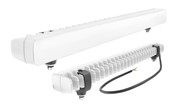 LED work lamp with position light and bottom holder
