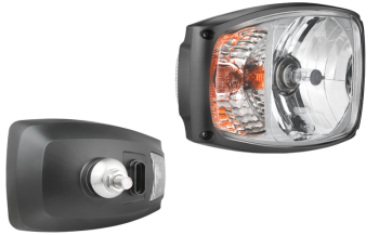 Headlamp, H4 type, with AMP SuperSeal connector - right