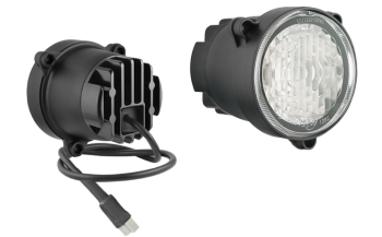 LED work lamp with cable and DT04-2P connector (3 nut version)
