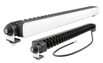 LED work lamp with position light and side holder
