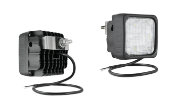 LED work lamp with rear mounting and with cable
