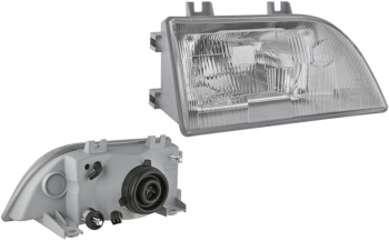 Headlamp for FSO Polonez Caro, H4 type - right, with manual levelling unit Headlamp for FSO Polonez Caro, H4 type - right, with manual levelling unit