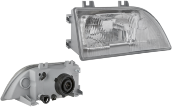 Headlamp for FSO Polonez Caro, H4 type - right, for hydr. levelling unit