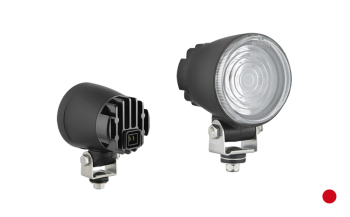 LED special lamp with built-in AMP Faston connector - red