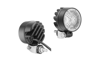 LED work lamp with rear mounting and cable