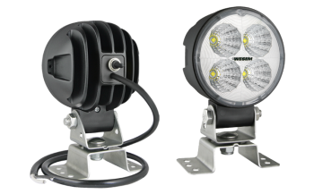 LED work lamp with omega bracket, cable and switch