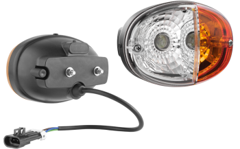 Front lamp - left with cable and Delphi 12129615 connector (lights: position, front-side direction indicator)
