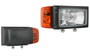 Headlamp, H4 type, with built-in DT04-6P connector - right