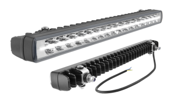 LED work lamp with position light and rear holder