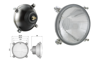 Headlamp, R2 type - right-hand traffic (lights: passing, driving)