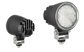 LED work lamp with built-in AMP Faston connector