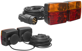 Multifunction rear lamp set with magnets