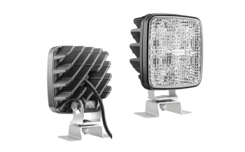 LED work lamp with omega bracket and cable