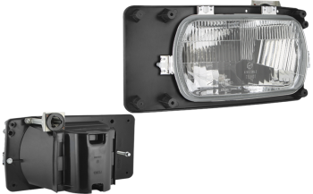 Headlamp, H4 type - left, for electric levelling motor (lights: passing, driving, parking)