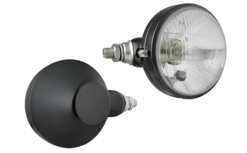 Headlamp, R2 type in metal housing - left (lights: passing, driving, position)