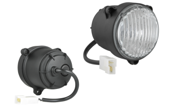Halogen fog light (3 bolt version), with cable and AMP Faston connector