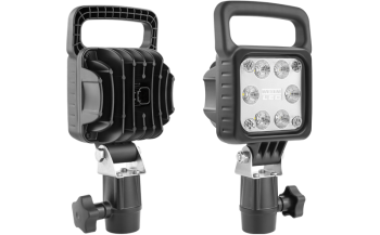 LED work lamp with CAR3 holder and built-in Deutsch DT04-2P connector