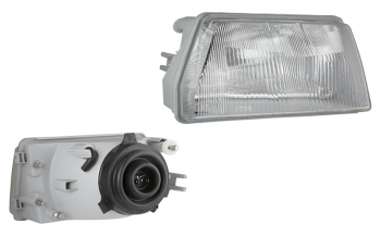Headlamp for Fiat Cinquecento, R2 type - left with manual levelling unit Headlamp for Fiat Cinquecento, R2 type - left with manual levelling unit