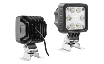 LED work lamp with omega bracket and cable